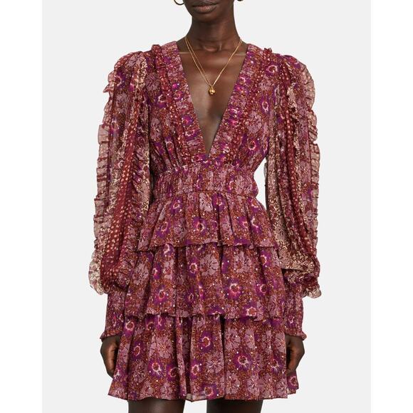House of Harlow 1960 Ulla Johnson Brisa Style Mini Blouson Dress - Picture 3 of 9